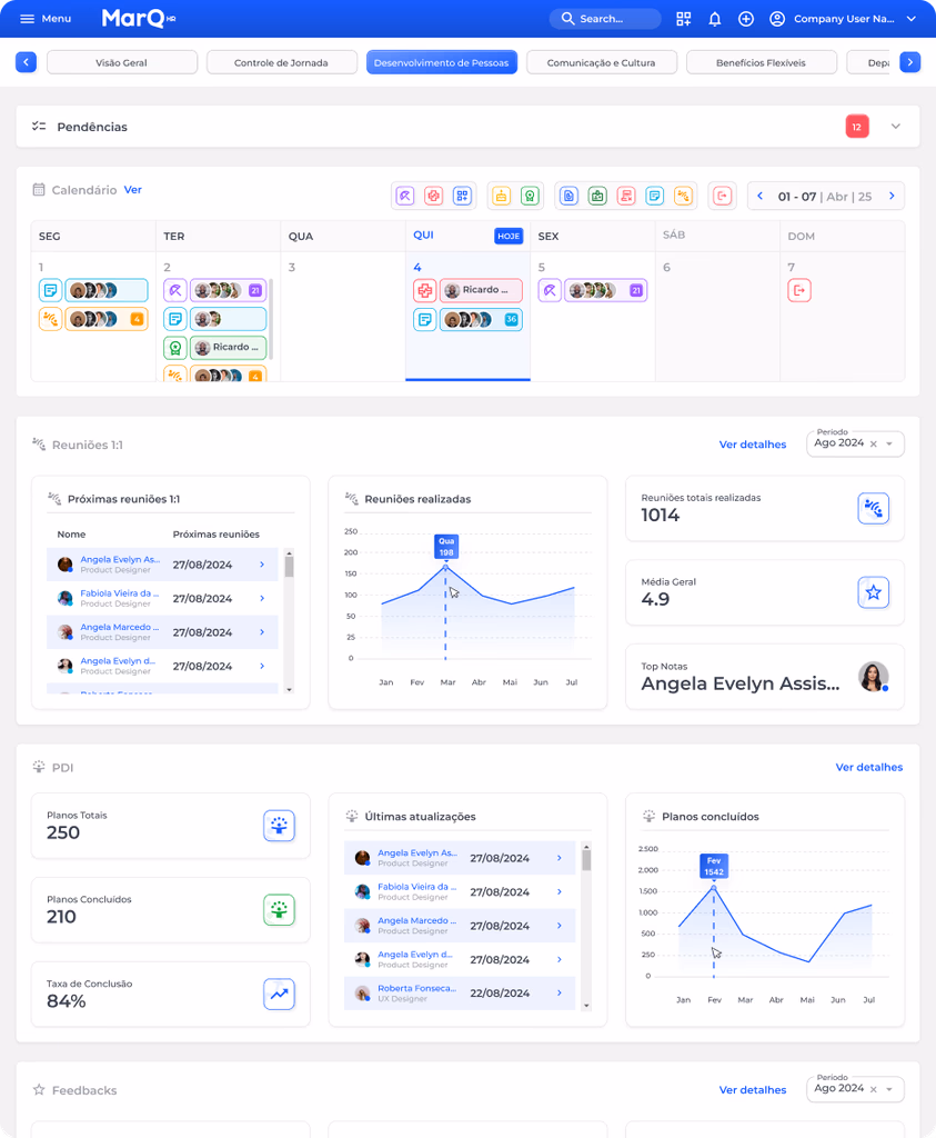 screenshot of MarQ HR